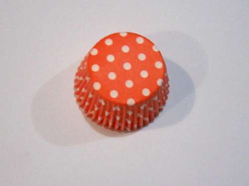 Orange Dotty Cupcake Papers - Click Image to Close